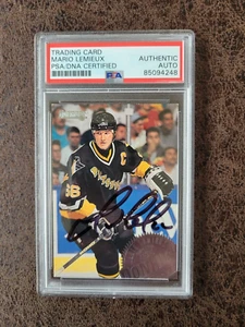 1993-94 Donruss Mario Lemieux #5 - Pittsburgh Penguins - PSA/DNA Autographed! - Picture 1 of 2
