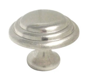 Anillo de 1 3/8" de níquel satinado o níquel cepillado para cocina gabinete redondo perillas 34 mm - Imagen 1 de 3
