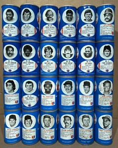 Vintage 1970's RC Cola Baseball and Football Cans MLB NFL Opened Lot of 24 - Picture 1 of 5