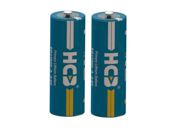HCB 2 BATTERIE STILO LITIO AA ER14505 LS14500 3.6V 2600 mAh POLO