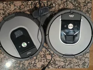 iRobot Roomba 960 Gray Multi-Surface Robot Vacuum - Lot Of 2 Need Battery - Picture 1 of 7
