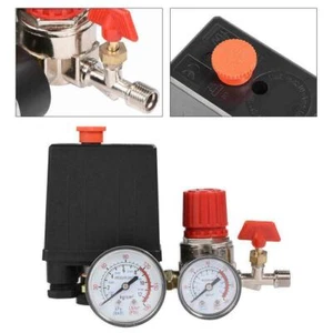 Air Compressor Pressure Switch Control Valve Manifold Regulator w/Gauges Relief - Picture 1 of 12