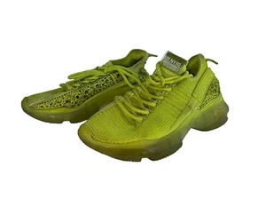 Steve Madden Maxima Lace Up Lime SM NY90 Womens Sneakers Bejeweled - Picture 1 of 5
