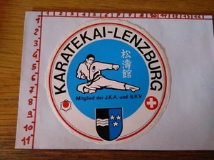 ADESIVO VINTAGE STICKER kleber karate kai lenzburg  - Foto 1 di 1