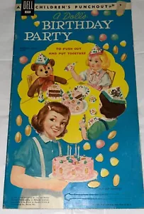 DE COLECCIÓN 1961 DELL NIÑOS PUNCHOUT FIESTA DE CUMPLEAÑOS DE UNA MUÑECA - Imagen 1 de 6