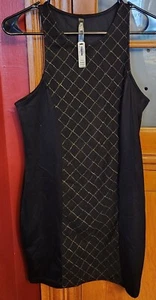 Vestido Deportivo Victoria’s Secret Negro Dorado Malla Atlético Ocio Tenis Mediano - Imagen 1 de 3