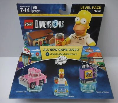 LEGO DIMENSIONS Level Pack Simpsons Homer Taunt a Vision Homers Car  #71202 NIB - Image 1 of 2