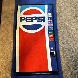 Máquina expendedora Pepsi Cola vintage años 80 toalla de baño de playa promoción hecha en EE. UU. - Imagen 1 de 10