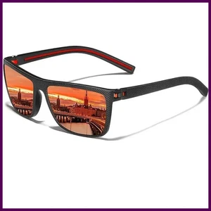 Polarisierte Sonnenbrille für Herren UV400 Schutz leichtes Gestell Autofahren Angeln - Bild 1 von 29