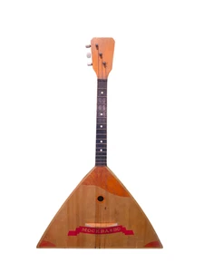 Vintage dreisaitige Balalaika Prima UdSSR Moskau 1980 Ukraine Mandoline Domra - Bild 1 von 17