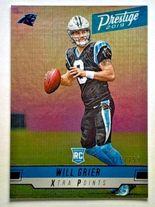 Will Grier 2019 Prestige Xtra Points azul #'d/299 Carolina Panthers RC #219 - Imagen 1 de 3