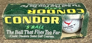 Palline da golf vintage CONDOR "S Ball" (manica di 3) mai usate - Foto 1 di 2
