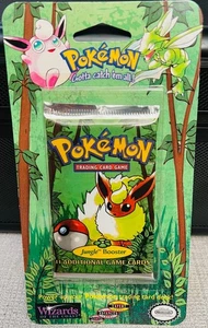 RARE! 1999 WOTC Pokemon Jungle Booster Sealed Blister Pack Flareon Art NEW - Picture 1 of 4