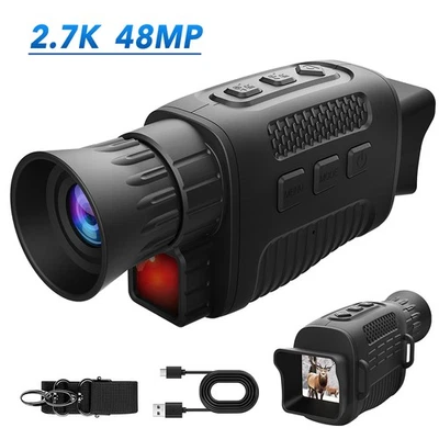 Night Vision Monocular 2.7K 48MP Infrared Digital Night Vision Goggles 7X Zoom - image 1 of 4