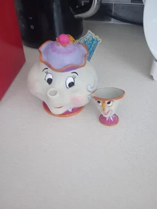 Disney Traditions A Mothers Love - With Box Enesco Jim Shore. Mrs Potts And Chip - Picture 1 of 4