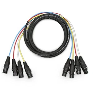 4 Channel XLR Cables0 Feet Male to Female Snake Cable with 4 channel x10FT 1 - Picture 1 of 8