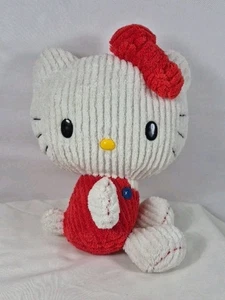 11" Hello Kitty Sanrio plush corduroy Red Romper And Bow 2010 - Picture 1 of 8