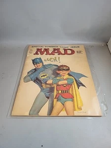 MAD Magazine #105 Batman Robin 1966 Special Summer Camp Issue Hole in Cover - Picture 1 of 10