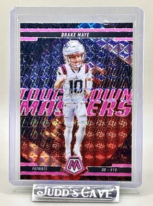 2025 Panini Mosaic DRAKE MAYE Touchdown Masters Pink Fluorescent Mosaic Prizm #9 - Picture 1 of 2