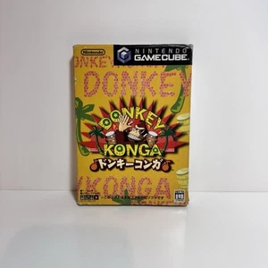 Donkey Konga Nintendo Gamecube NTSC-J Japanese Complete In Box CIB - Picture 1 of 6