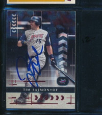 2001 Playoff Absolute Memorabilia #130 Tim Salmon Signed Autograph (GP42) SWSW6