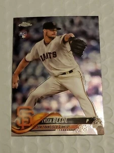 2018 TYLER BEEDE RC Topps CHROME Update  #HMT4 San Francisco Giants Rookie QTY  - Picture 1 of 2