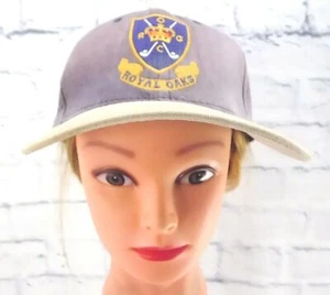 Mütze Kappe ROYAL OAKS GOLFSCHLÄGER Erwachsene bestickt Riemen hinten verstellbar  - Bild 1 von 7