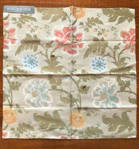 SCHUMACHER Lampasso Flori Berry 26" Floral Fabric Sample - Picture 1 of 3