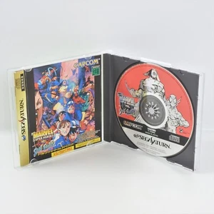 Sega Saturn MARVEL SUPER HEROES VS STREET FIGHTER No Back sheet T-1238G 2144 ss - Picture 1 of 11