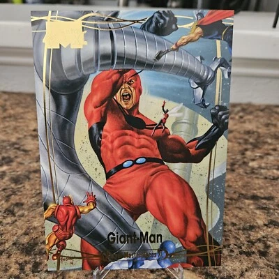 GIANT-MAN GOLD FOIL PARALLEL  77/1999 MARVEL MASTERPIECES XL 2024 SKYBOX #17 - Image 1 of 4
