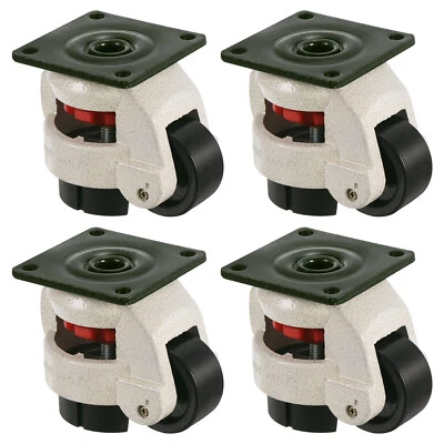 Richten Maschine Rollen 4 Pack Einziehbar Nivellierfüße Lenkrollen 2200 Lbs - Bild 1 von 4