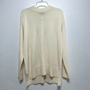 Neu mit Etikett Talbots Pullover Damen Gr. XL Merinowolle eng Strick Mockneck Pullover cremefarben - Bild 1 von 9