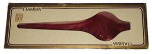 "Vela cónica roja Fiamma vintage nueva en caja hecha en Italia cinta retorcida de 10"" de alto" - Imagen 1 de 3