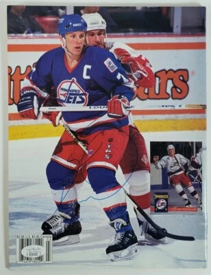 KEITH TKACHUK Signed March 1994 Beckett Magazine Back Cover (JSA Basic) - Image 1 of 4