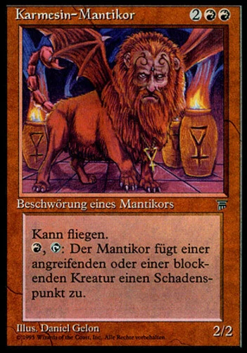 FBB German Crimson Manticore (Karmesin-Mantikor) ~ Moderately Played German Rena - Image 1 of 1