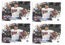 JOSE BERRIOS 2016 TOPPS WALMART HOLIDAY ROOKIE #HMW2 NICE (4) CARD ROOKIE LOT 