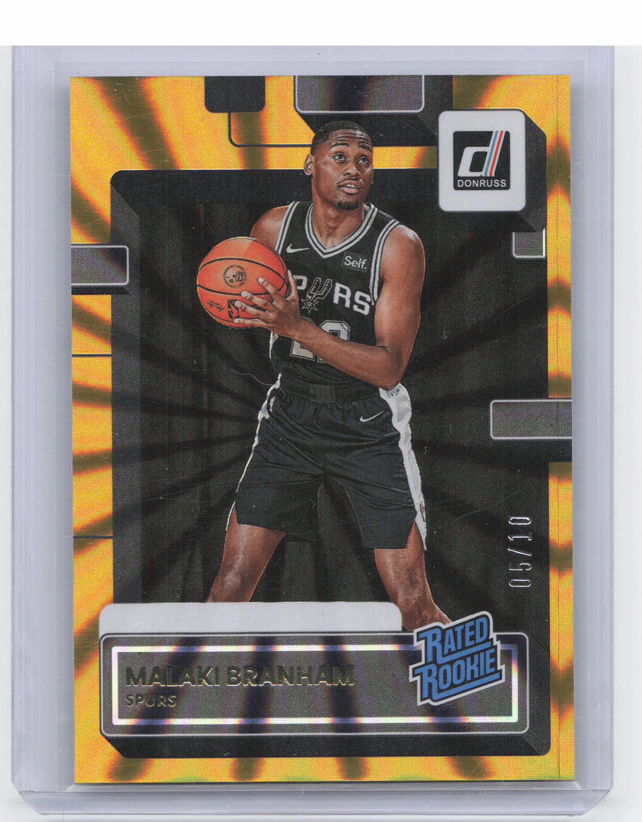 2022-23 Donruss #220 Malaki Branham Holo Laser Gold #/10