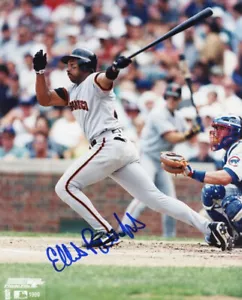 FOTO 8X10 JUEGO ACCIÓN FIRMADA POR ELLIS BURKS - GIGANTES DE SAN FRANCISCO - Imagen 1 de 1