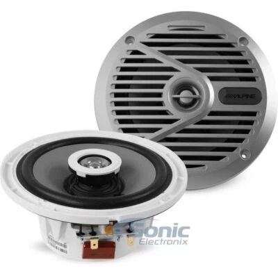 Alpine SPS-M601 70W RMS 6.5" 2-Way Marine Coaxial Speakers - Image 1 of 4