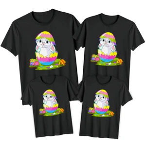 Family Bunny Happy Easter T-Shirt Tee Cute Festival Holiday Party Matching 1#ED - Picture 1 of 24