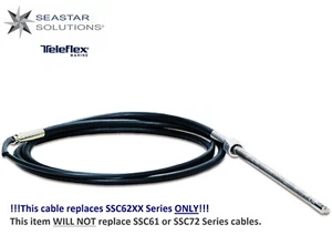 SeaStar SSC6219 Safe-T QC 19ft Rotary Mechanical Steering Cable Teleflex Marine - Foto 1 di 2