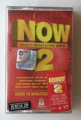NOW That's What I Call Music 2 Rare Malaysia Cassette Tape New Sealed - Image 1 of 3