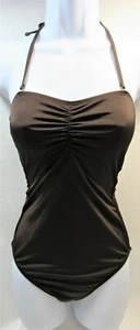 Traje de Baño Majestic Natación Una Pieza Junior Talla Grande Marrón Nuevo - Imagen 1 de 9