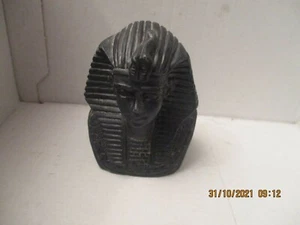 PHAROAH Black Resin Ornament Egypt no packaging - Foto 1 di 5