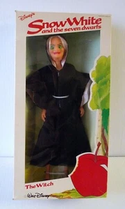 DISNEY VINTAGE BIKIN SNOW WHITE and THE SEVEN DWARFS "WITCH" DOLL 1980's w/BOX - Picture 1 of 15