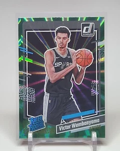 2023-24 Donruss Victor Wembanyama #220 Green Laser Rookie - Picture 1 of 2