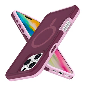Funda de teléfono MagSafe magnética resistente a prueba de golpes para iPhone 16/15/14/13/12 Pro Max - Imagen 1 de 66