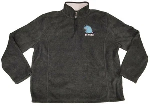 Giacca pullover pile Eeyore 1/4 zip donna tg XL Disney Store grigio - Foto 1 di 8