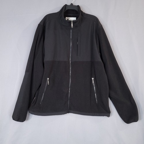 VETEMENTS Giacca pile uomo US Life full zip manica lunga nera taglia XL