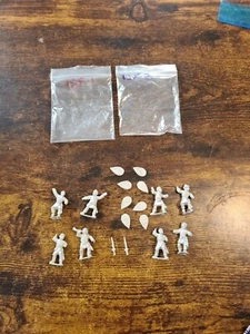 Footsore Miniaturen - 15F1 & 2 - 8x Krieger - Metall - 28 mm - mittelalterliche Notizen - Bild 1 von 7